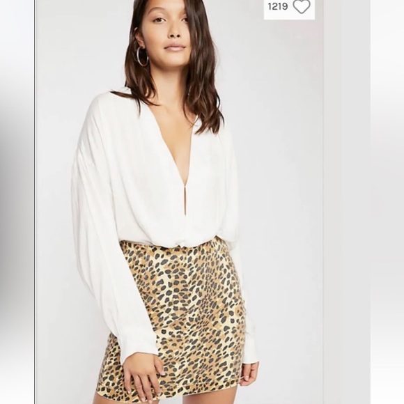 Free People Ladylike Lady Bodysuit White Medium - Picture 4 of 12